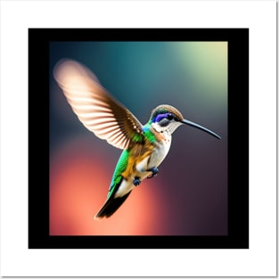 Witch Hummingbird Flying Air Bending Posters and Art